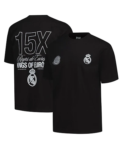 Peace Collective Men's and Women's Black Real Madrid European Champions Heavyweight T-Shirt