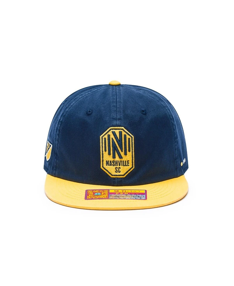 Fan Ink Men's and Women's Navy/Yellow Nashville Sc Swingman Snapback Hat