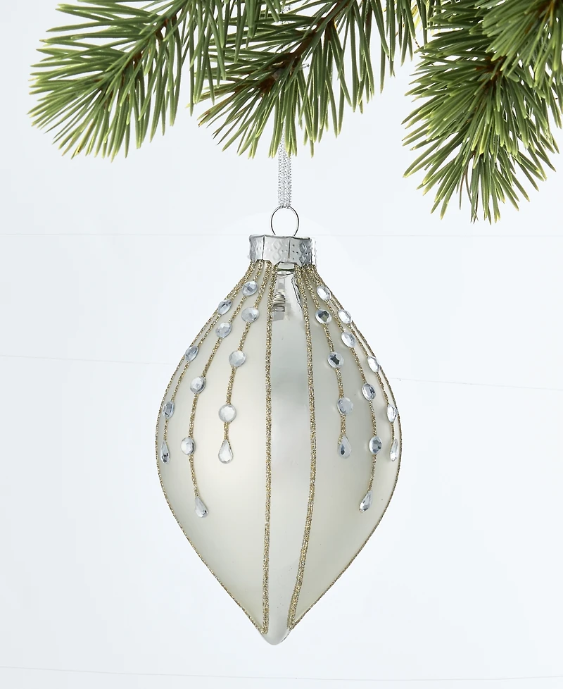 Holiday Lane Gilded Glamour Drop Ornament, Macy's Exclusive