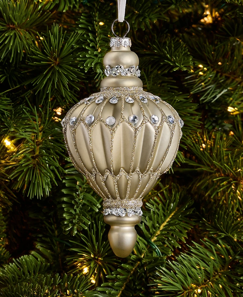 Holiday Lane Gilded Glamour Finial Ornament, Macy's Exclusive