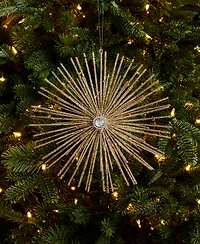 Holiday Lane Gilded Glamour Plastic Starburst Ornament, Macy's Exclusive