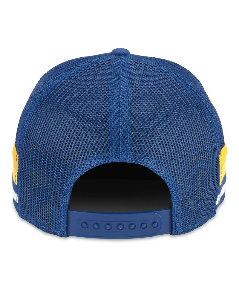 American Needle Men's Royal Buffalo Sabres HotFoot Side Stripes Adjustable Trucker Hat