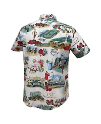 Reyn Spooner Men's White 152nd Kentucky Derby Button-Down Shirt