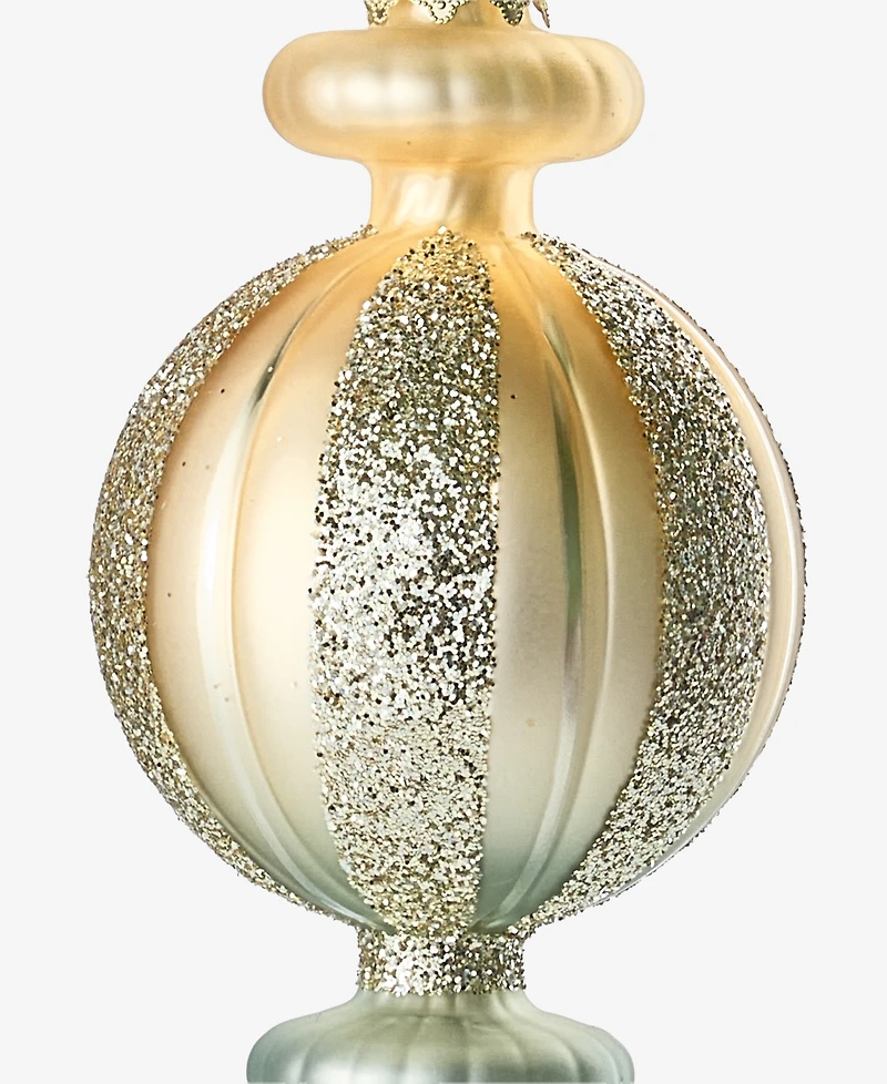 Holiday Lane Gilded Glamour Glass Finial Ornament, Macy's Exclusive