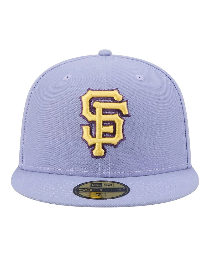 New Era Men's Light Purple San Francisco Giants Lavender Bloom 59FIFTY Fitted Hat