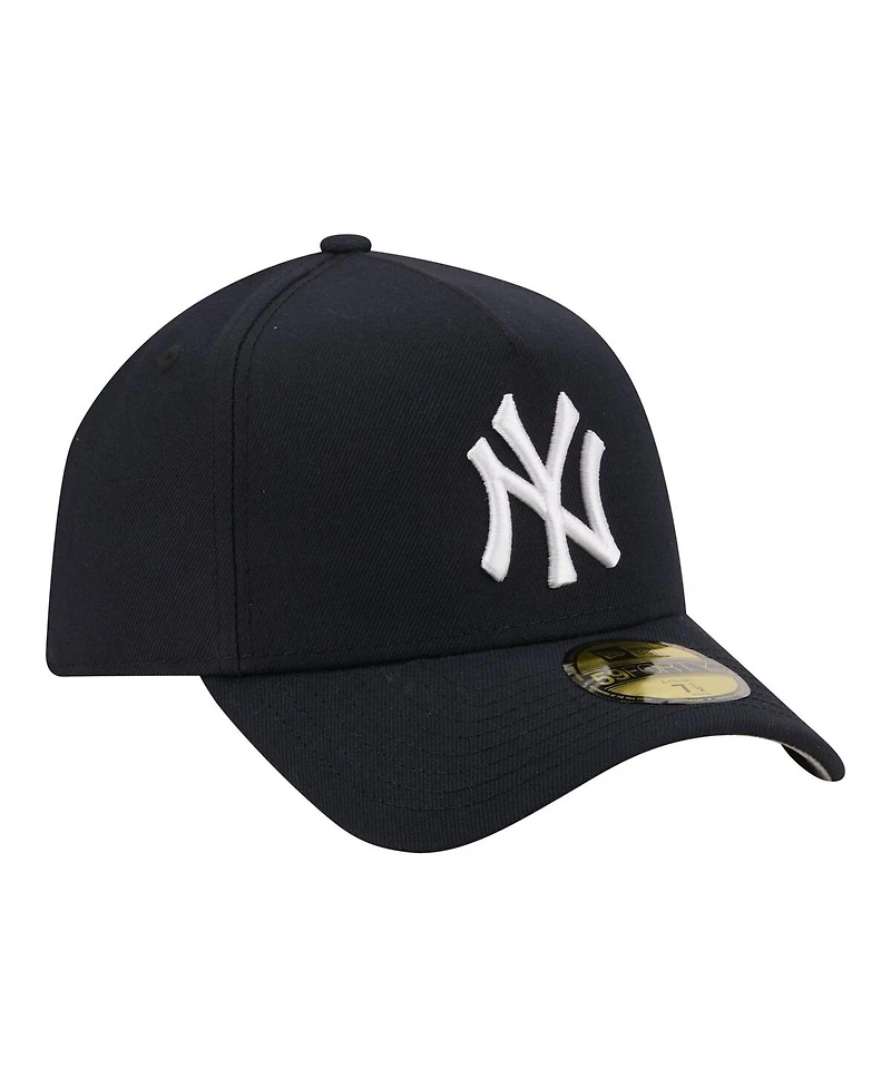 New Era Men's Navy York Yankees A-Frame 59FORTY Fitted Hat