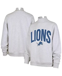 '47 Brand Women's Gray Detroit Lions Subtle Muse Mock Neck Sweatshirt