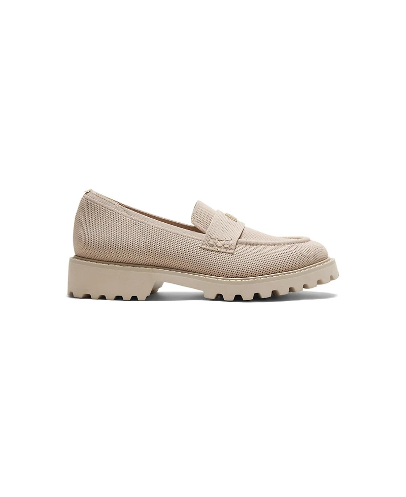 Vivaia Women's Francesca Round-Toe Platform Chunky Heel Loafers