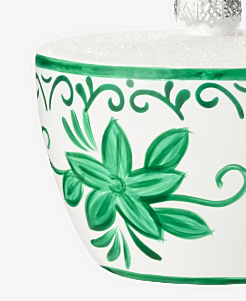 Holiday Lane Holiday Toile Tea Cup Ornament, Macy's Exclusive