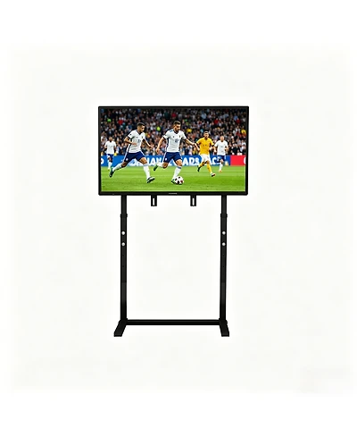 Unho Free Standing Floor Tv Stand, Against The Wall Tv Bracket, Height Adjustable Mount for 32-85 Inch Flat Panel Tv