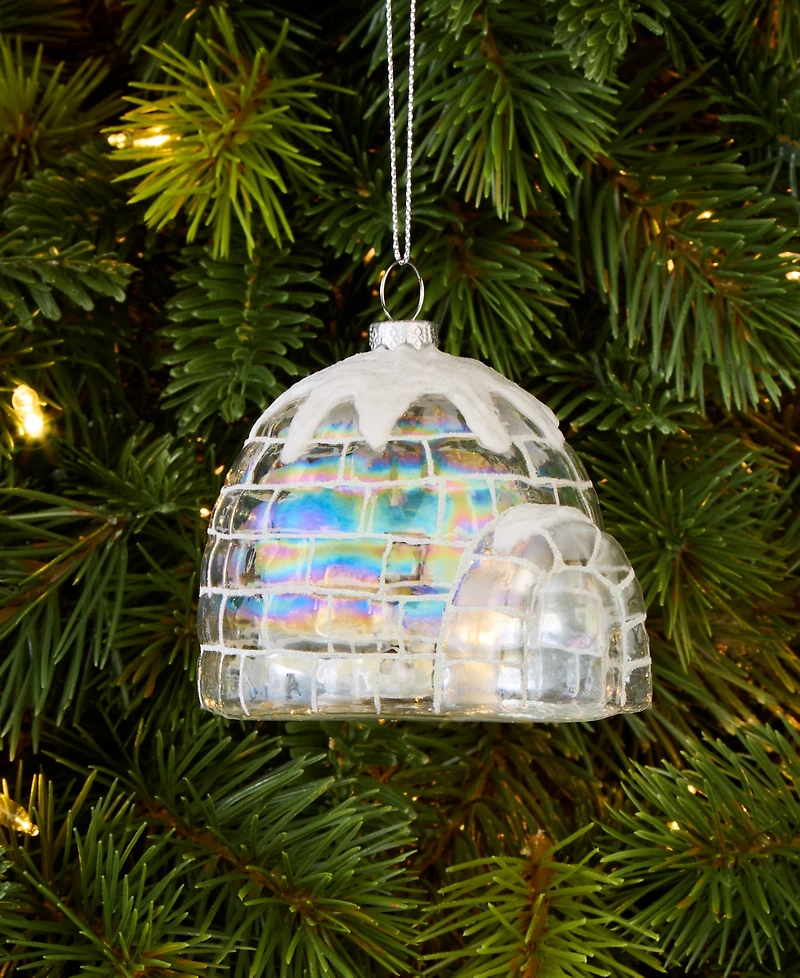 Holiday Lane Iced Delight Ice House Ornament, Macy's Exclusive