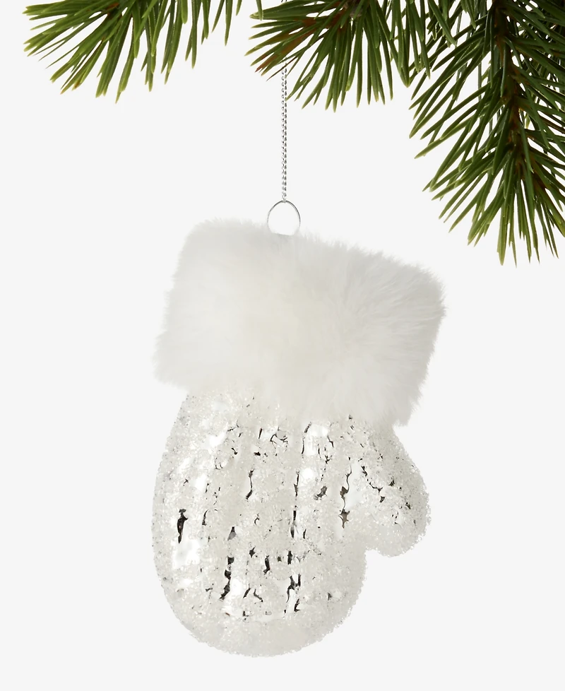 Holiday Lane Iced Delight Mitten Ornament, Macy's Exclusive