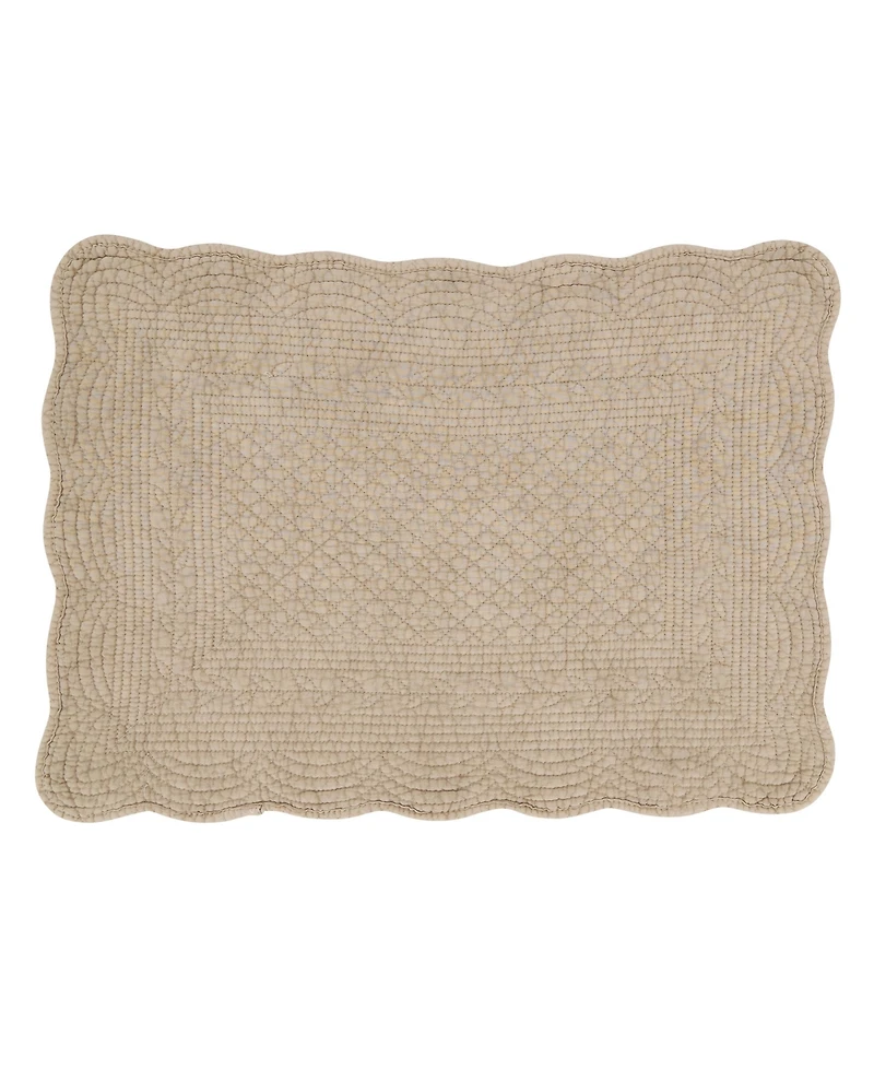 Saro Lifestyle Charming Quilted Placemats, Set of 4