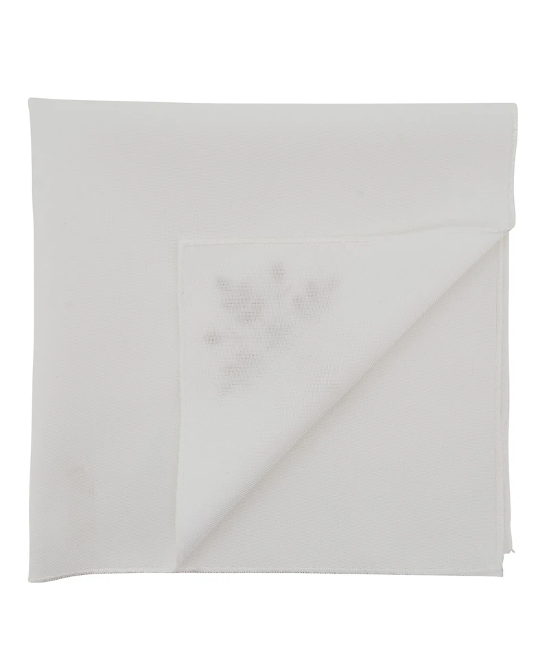 Saro Lifestyle Snowflake Design Table Napkins, Set of 4