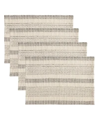 Saro Lifestyle Woven Striped Placemats, Set of 4