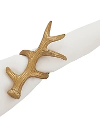 Saro Lifestyle Antler Napkin Rings, Set of 4