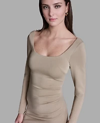 Bcbg Women's Square Neck Mini Dress