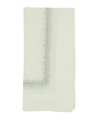 Saro Lifestyle Embroidered Border Table Napkins, Set of 4