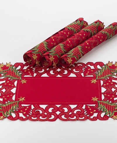 Saro Lifestyle Christmas Tree Placemats, Set of 4