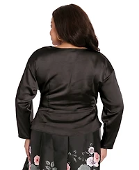 Muse Plus V-Neck Long-Sleeve Top