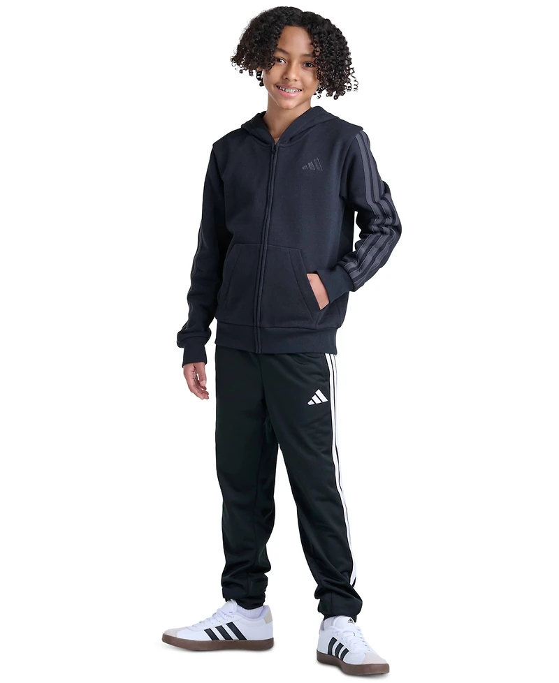 adidas Boys' 8-20 Full-Zip Long-Sleeve Hoodie