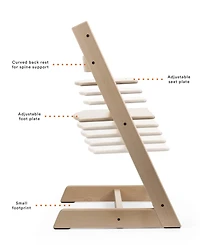 Stokke Baby Tripp Trapp Highchair with Cushion, Tray and Newborn Set