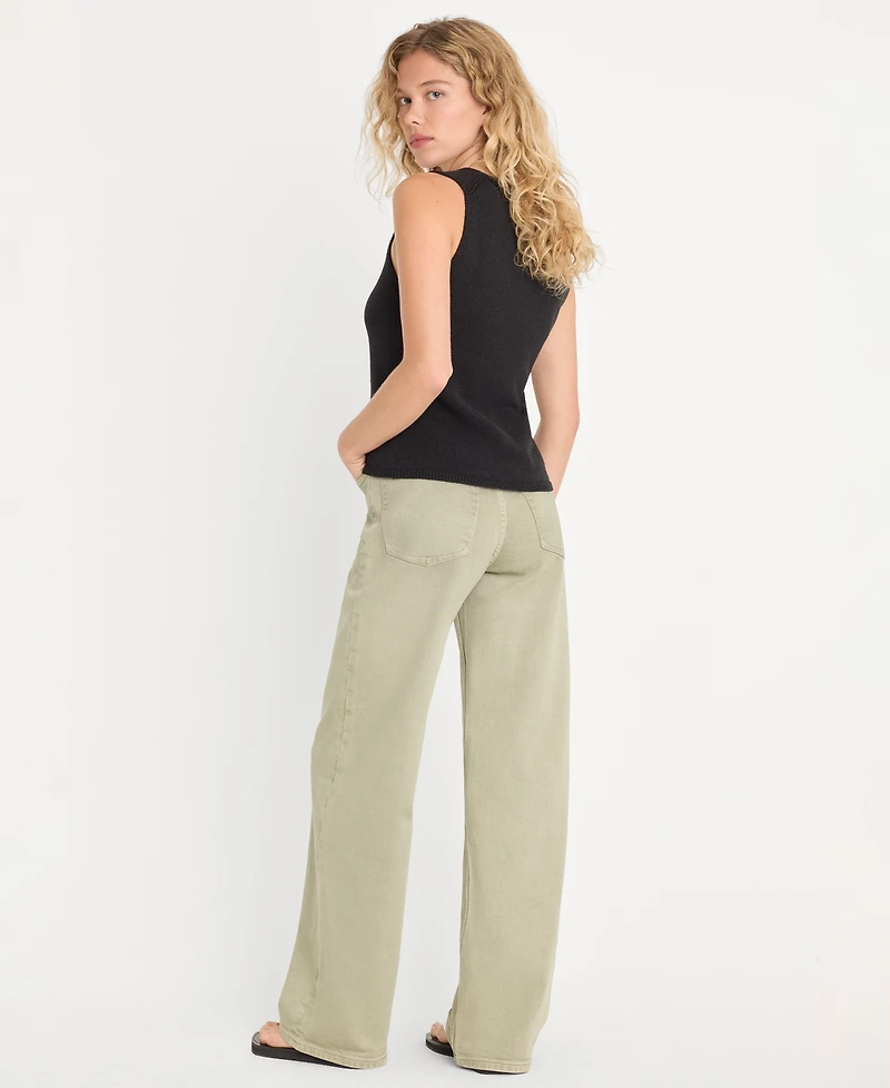 Good American Women's High-Rise Wide-Leg Jeans