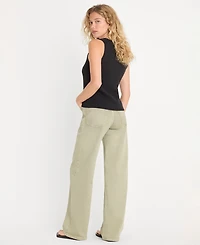 Good American Women's High-Rise Wide-Leg Jeans
