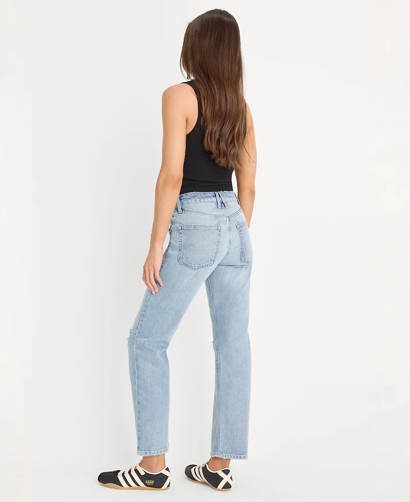 Good American Women's Straight Leg Ankle-Length Jeans