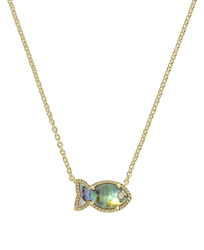 Kendra Scott 14k Gold-Plated Parker Fish Short Pendant Necklace