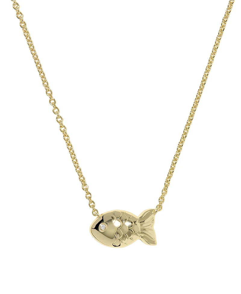 Kendra Scott 14k Gold-Plated Parker Fish Short Pendant Necklace
