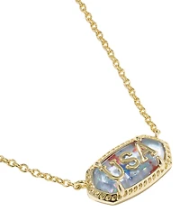 Kendra Scott 14k Gold-Plated Elisa Usa Short Pendant Necklace