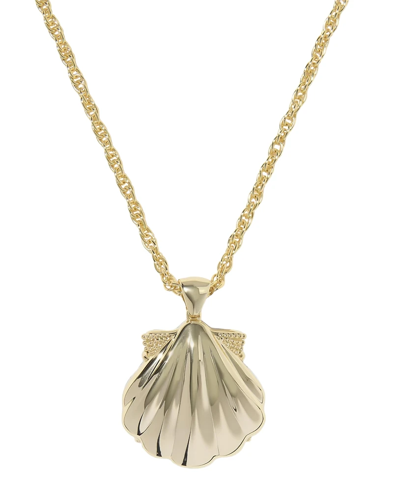 Kendra Scott 14k Gold-Plated Lucia Shell Short Pendant Necklace
