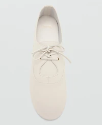 Mango Women's lace-Up Leather Shoes