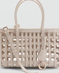 Mango Women's Braided Handbag
