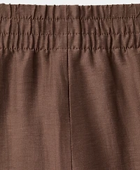 Mango Women's Linen Palazzo Pants