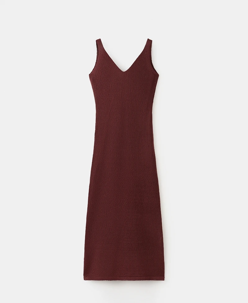 Mango Women's V-Neck Knitted Dress