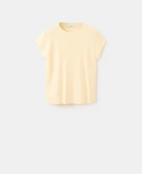 Mango Women's Short-Sleeved Knitted Cotton Sweater
