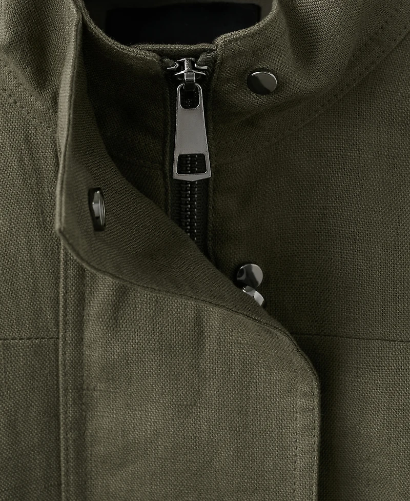 Mango Women's Linen Belted Jacket