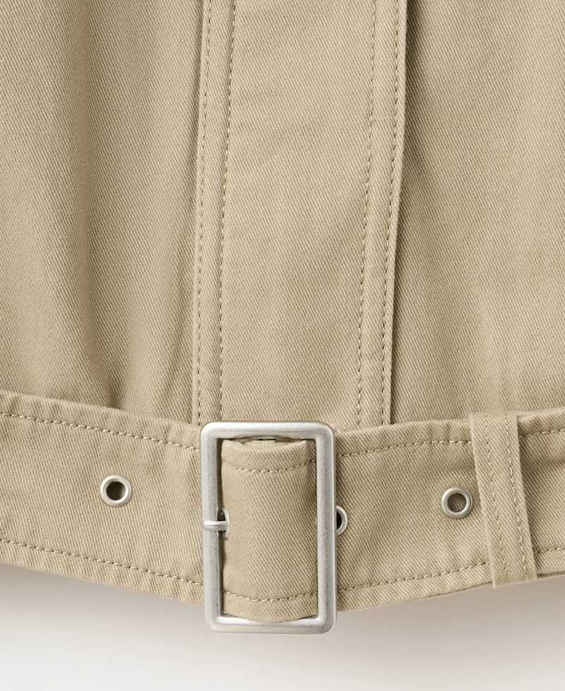 Mango Women's Belted Denim Jacket