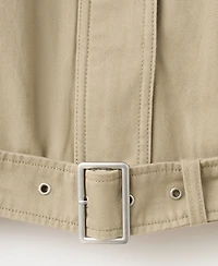 Mango Women's Belted Denim Jacket
