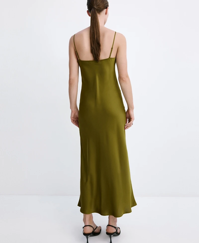 Mango Women's Satin Camisole Dress