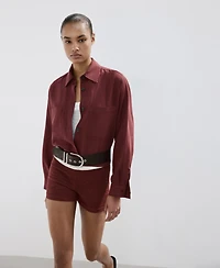 Mango Women's Pocket Lyocell Overshirt