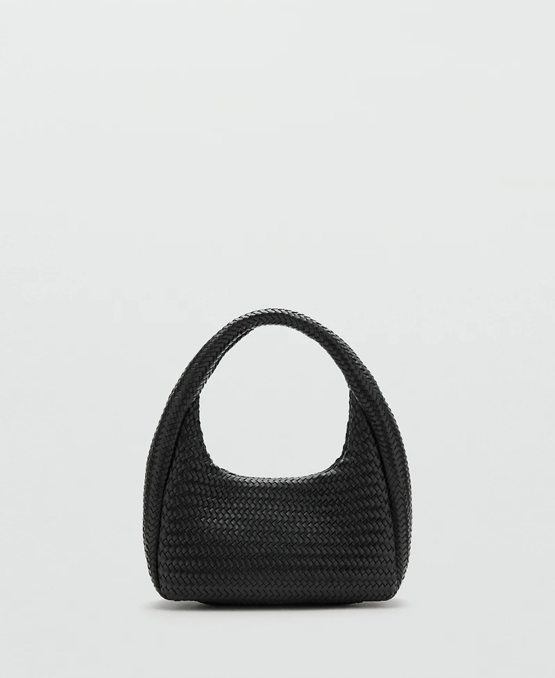 Mango Women's Braided Shoulder Bag