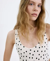 Mango Women's Polka Dot Midi Dress