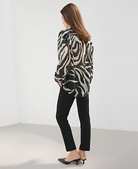 Mango Women's Lyocell Printed Shirt