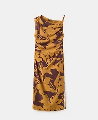 Mango Women's Printed Asymmetrical Dress