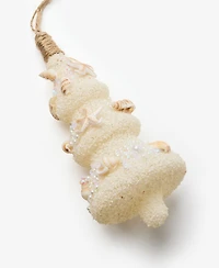 Holiday Lane Seaside Glass Shell Tree Ornament, Macy's Exclusive