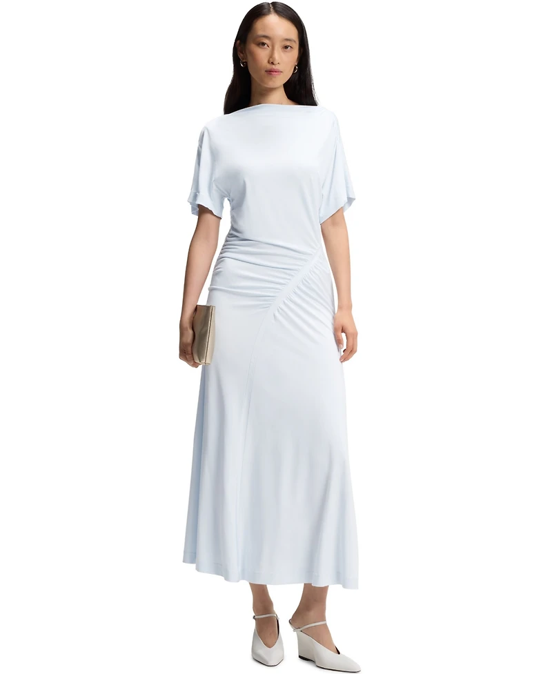 Boss by Hugo Women's Slim-Fit Gathered Detail Jersey Dress