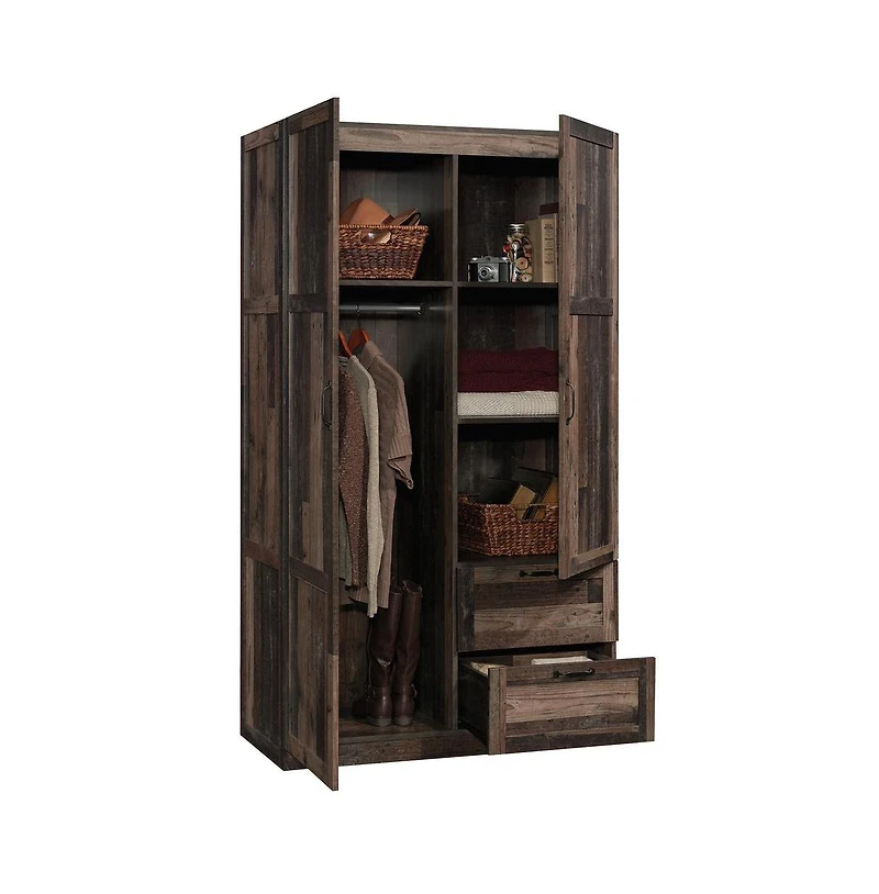 Sauder Miscellaneous Storage Storage Armoire, Reclaimed Pine finish
